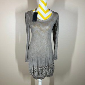 NWT NYLL Italia Wool Blend Dress Tan size M